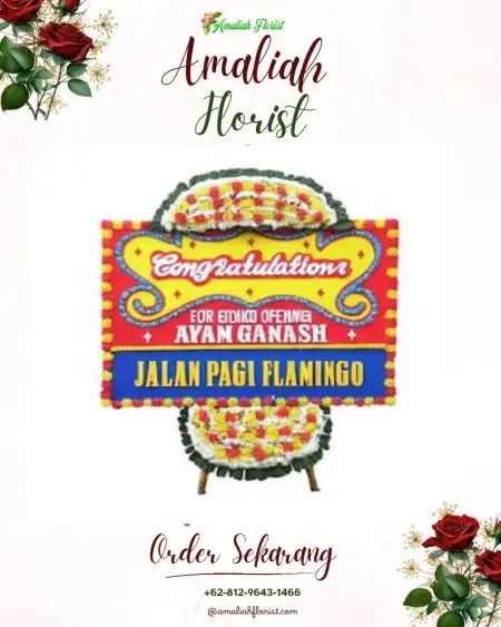 Sewa Papan Bunga Kayen